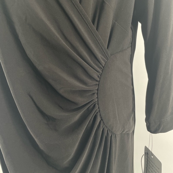 Laundry by Shelli Segal Black V-Neck Sheath Dress Knee Length Women's Size 1X - Picture 15 of 15